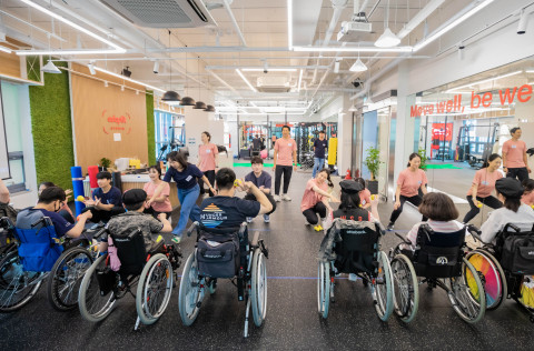 SK행복나눔재단, 장애 아동·청소년 위한 휠체어 운동 체험 행사 진행