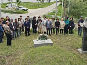 통일포 3개 교구 합동 시일 및 선열 위령식, 아산교구 공원묘역에서 봉행
