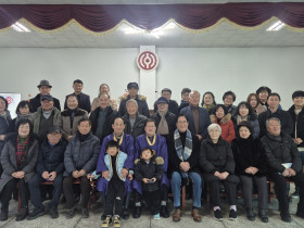 통일포 신년배하식 봉행